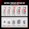 thumbnail image 3 of VEVOR 166 PCS Helicoil Thread Repair Kit Metric Rethread Tool M5 M6 M8 M10 M12, 3 of 9