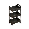 thumbnail image 2 of Tyidzon Chariot Roulant à 3 Niveaux, Chariot Utilitaire en Plastique avec Poignée, Chariot de Rangement Multifonction pour Bureau, Salon, Cuisine, Organisateur de Rangement Mobile avec Roues Noir, 2 of 6