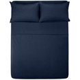 thumbnail image 1 of 400 Thread Count 3 Piece ( 1-Fitted Sheet + 2 - Pillow Cases ) Fitted Sheet 15 Inch Deep Pocket 100% Egyptian Cotton Stripe Pattern, 1 of 4