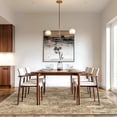 thumbnail image 3 of 5x7 Washable Area Rug Non Slip Backing Low Pile Lightweight Indoor Rug for Living Room Bedroom, Distressed Abstract Warm Taupe, 3 of 6
