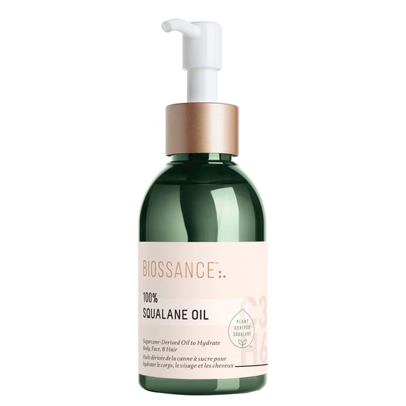 BIOSSANCE 100% Squalane Oil - Sustainable, Vegan Face Oil & Body Oil - Hydrating, Fast-Absorbing Moisturizer - Ideal for Oily Skin, Face, Hair - Organ