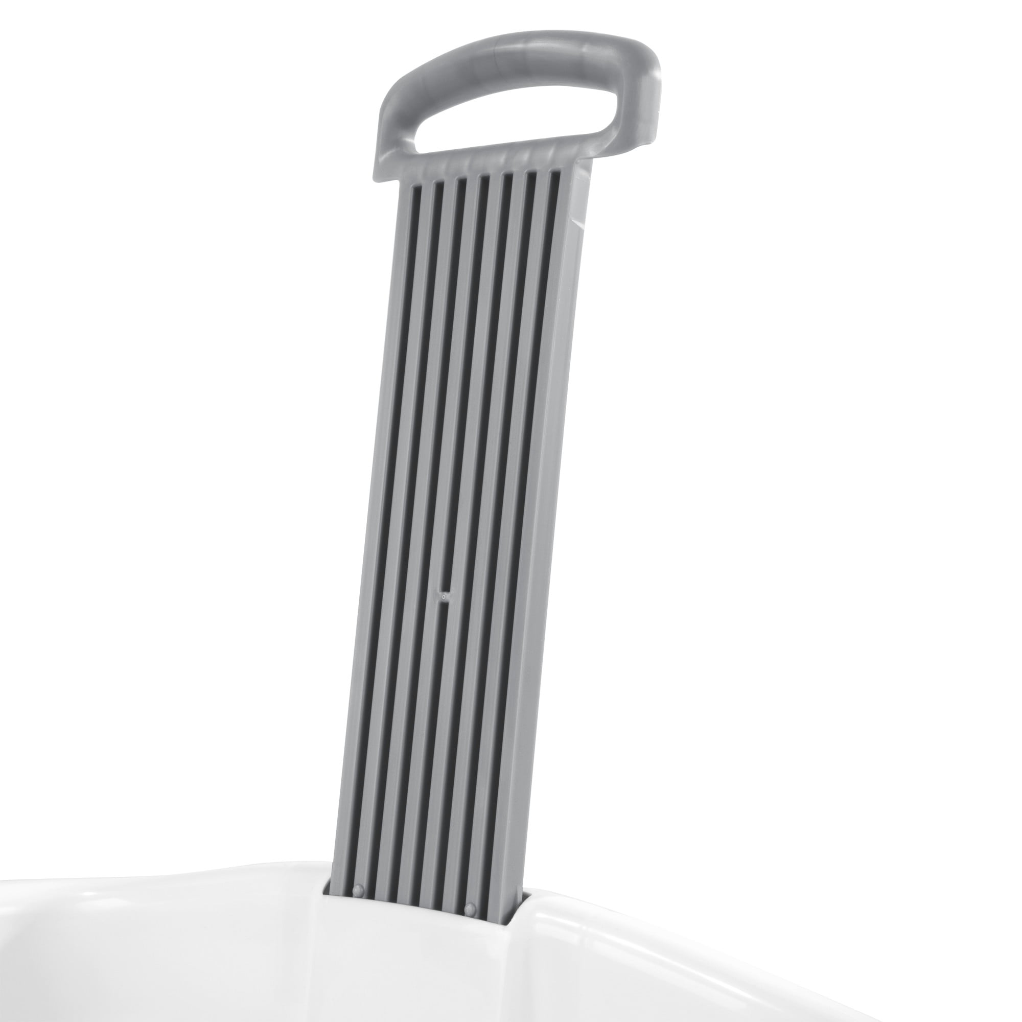 Panier sur roulettes 62L Sterilite en blanc