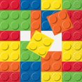 thumbnail image 1 of Building Blocks Lunch Napkins, 16ct, 1 of 2