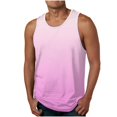 thumbnail image 1 of Yutk Débardeur Homme en Liquidation Gilet Imprimé Dégradé Décontracté Sans Manches Col Rond T-Shirt Débardeurs Rose TG, 1 of 4