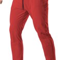 thumbnail image 3 of Ceisia Men Solid Color Loose Casual Pants Elastic Waist Drawstring Sports Gift Work Trousers, 3 of 5