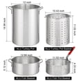 thumbnail image 3 of Ktaxon Trousse de Friteuse d'Extérieur au Propane Casserole en Aluminium pour Frire/faire Bouillir la Dinde 30 Qt Ensemble de 4 Pcs, 3 of 9