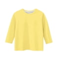 thumbnail image 5 of Plebaso Garçons Filles T-Shirts à Manches 3/4 Col Rond Blouse T-Shirt Basique Hauts Décontractés Unis T-Shirts Légers, 5 of 5