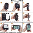 thumbnail image 2 of [PST] iPhone 13 Mini (5.4") Hard Case, Anti-Drop Triple 3 Layers Shockproof Heavy Duty Defender Hard Case Cover, 2 of 3