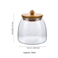 thumbnail image 3 of Bocal de Rangement pour Bonbons Ménager Contenant Alimentaire en Verre Contenant en Verre avec Couvercle, 3 of 5