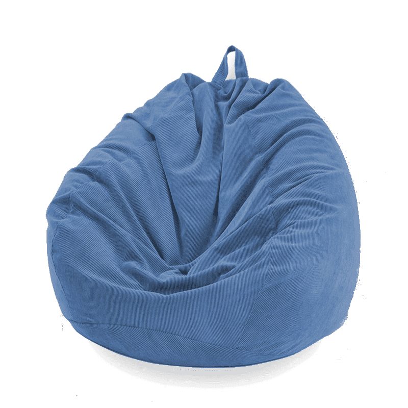FOCUSNORM Corduroy Sofa Cover for Bean Bag Chair, Water Drop Shape Sofa Cover