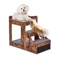 thumbnail image 1 of Lit Superposé pour Animaux avec Escaliers Perchoir pour Chien/chat avec Rangement Intérieur Brun, 1 of 9