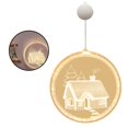 thumbnail image 3 of 3D Hanging Light LED String Lamp Lighting Decoration Christmas Light for Home Bedroom Room Merry Christmas 2, 3 of 10