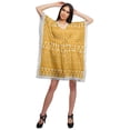 thumbnail image 2 of Moomaya Robe Courte de Caftan de Plage, Robe de Couverture Imprimée, Kaftan pour Femmes, Tenue de Plage, Couverture, 2 of 4