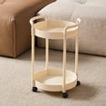 thumbnail image 4 of Table d'Appoint Étagère de Rangement Table Basse Table de Chevet Chariot de Rangement Support de Rangement Mobile pour Chambre Salon Bureau Assemblage Requis, 4 of 6