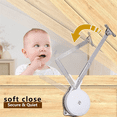 thumbnail image 4 of 2 Pack Toy Boxes Hinges Soft Close Lid Support Hinges Chest Hinges for Wooden , , Storage Trunk & Bench, 4 of 7