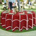 thumbnail image 4 of Halloween Spider Web 60 inch Round Tablecloth,Red Cobweb Circle Table Cover Stain Resistance Water Repellent Wrinkle-Free Table Cloth for Home Kitchen Dining Party Patio Indoor Outdoor, 4 of 6