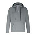 thumbnail image 3 of RXIRUCGD Hommes Décontracté Mode Uni Manches Longues Hauts Blouse Chandail à Capuchon Chandails, Gris, Taille : 2TG, 3 of 5