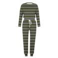 thumbnail image 5 of Plebaso Ensemble 2 Pcs Garçons Filles Tenues Rayées Manches Longues Col Rond Hauts Joggeurs Vêtements Décontractés Enfants, 5 of 5