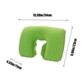 thumbnail image 3 of XZNGL Inflatable U Shaped Neck Pillow PVC Flocked Travel Cervical Support Cushion for Aviation Camping Outdoor Home Office Use, 3 of 6