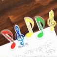 thumbnail image 3 of Musbetu Note Clip Musical Scale Shape Reusable Hollow Out Portable Memo Paper Clip Index Bookmark Book Office School Stationery Supplies Clip, 3 of 7