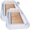 thumbnail image 1 of Swimline Luxe Edition Inflatable Suntan Floating Pool Lounger, White, (2 Pack), 1 of 6