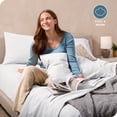 thumbnail image 3 of Bare Home Cozy Fleece Ensemble de Draps en Molleton - Molleton Polaire Ultra Moelleux - Poche Profonde - Lit Simple, Blanc, 3 of 8