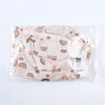 thumbnail image 3 of PMVFHDE Girls Floral Print Long Sleeve Swimsuit Sun Protective Bathing Suit With Matching Hat Beige,3-4 Years, 3 of 8