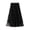 Black, variant on Jovati Women's Long Tulle Tutu Skirt with 3D Flower Embroidery, Solid Color High Waist Mesh Midi Swing Skirt