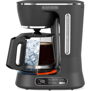 BLACK+DECKER Split Brew 12-Cup Digital Coffee Maker, Iced or Hot Coffee, Programmable, Quick Touch, Keeps Warm for 4 Hours