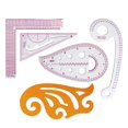 thumbnail image 4 of Dress Makers Ruler Styling Sewing French Curve Ruler Set Fashion Design Rulers Metric Rulers Set for Pattern Makers, Tailors 5 Pieces, 4 of 8