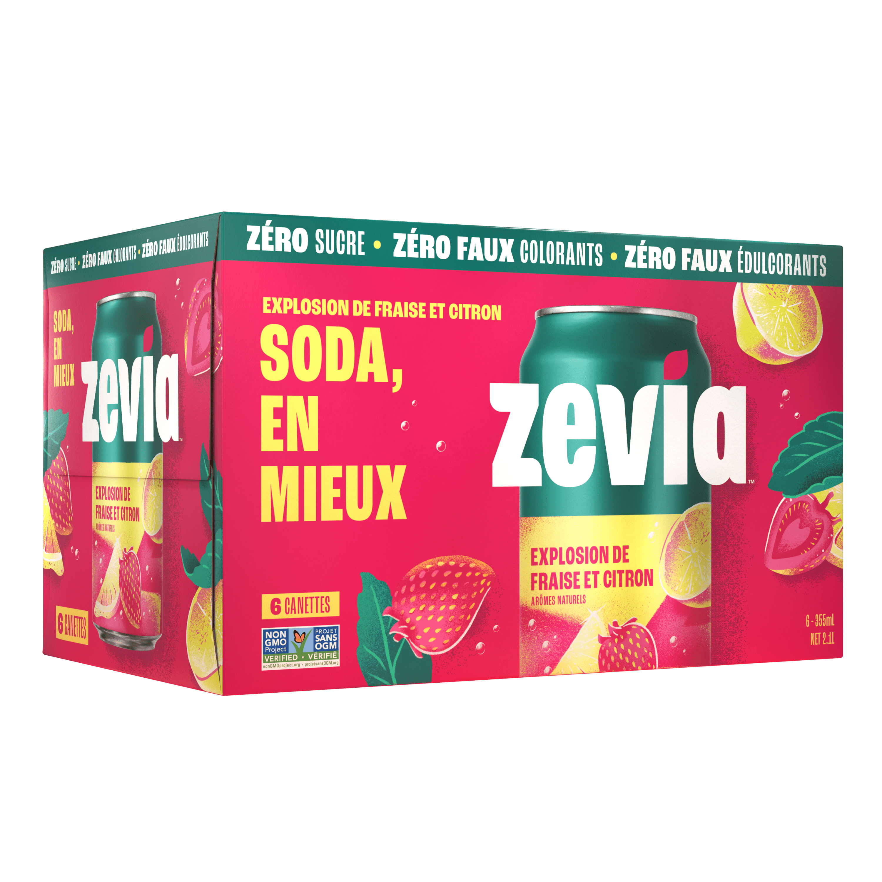 Zevia Strawberry Lemon Burst 355 ml