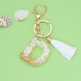 thumbnail image 2 of Bag of Crystals,New White Tassel Letter Key Chain Crystal Drop Pendant Fashionable Bag Key Chain,Personalized Key Chain, 2 of 2