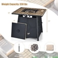 thumbnail image 4 of Costway 28 Inches Propane Gas Fire Pit Table  40,000 BTU Outdoor Heater W/Cover, 4 of 10