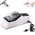 thumbnail image 3 of Aufmer Knife Sharpener with Replacement Wheels, Dual Stage Manual Sharpening Tool, Non Slip Kitchen Sharpener for Straight Serrated Blades, 3 of 7