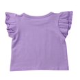 thumbnail image 3 of Infant Toddler Baby Girl Top Basic Plain Ruffle T-Shirt Blouse Casual Clothes, 3 of 4