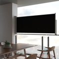 thumbnail image 1 of vidaXL Auvent Latéral Rétractable pour Patio 100 x 300 cm Noir, 1 of 5