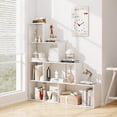 thumbnail image 2 of Costway 6 Cubes Ladder Shelf Freestanding Corner Bookshelf Storage Bookcase Display Rack, 2 of 10