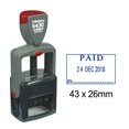 thumbnail image 1 of Printtoo Paid By Text And Sign Space Heavy Duty Dater Stamp Self Inking Stationery Rubber Stamp-Blue, 1 of 1