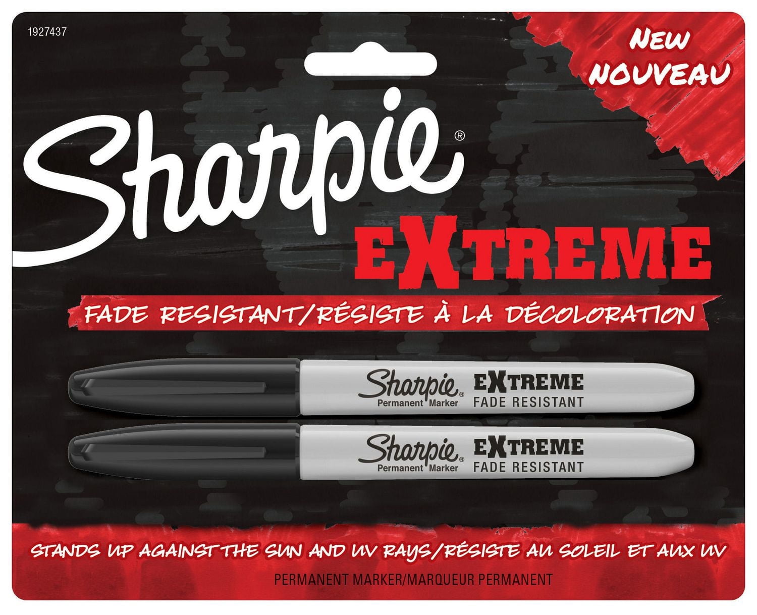 Sharpie Extreme Permanent Fine Markers, Black, 2 Pack