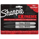 Sharpie Extreme Permanent Fine Markers, Black, 2 Pack