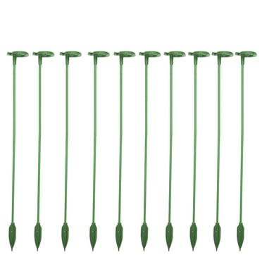 Supports pour Plantes Hautes et Fleurs, Piquets Porte-Plantes en Fibre de Verre, 10 Pcs Piquets de Jardin Verts, Aidez Vos Fleurs à Pousser, Cages à Tomates pour Jardin, Bâtons de Plantes pour Orchidée, Pivoine, Poivre (18.9 Pouces)