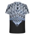 thumbnail image 3 of Birdeem T-Shirt Homme Impression Abstraite 3D Manches Courtes Col Rond Mode Décontracté Quotidien Vacances T-Shirt Haut Blouses, 3 of 5