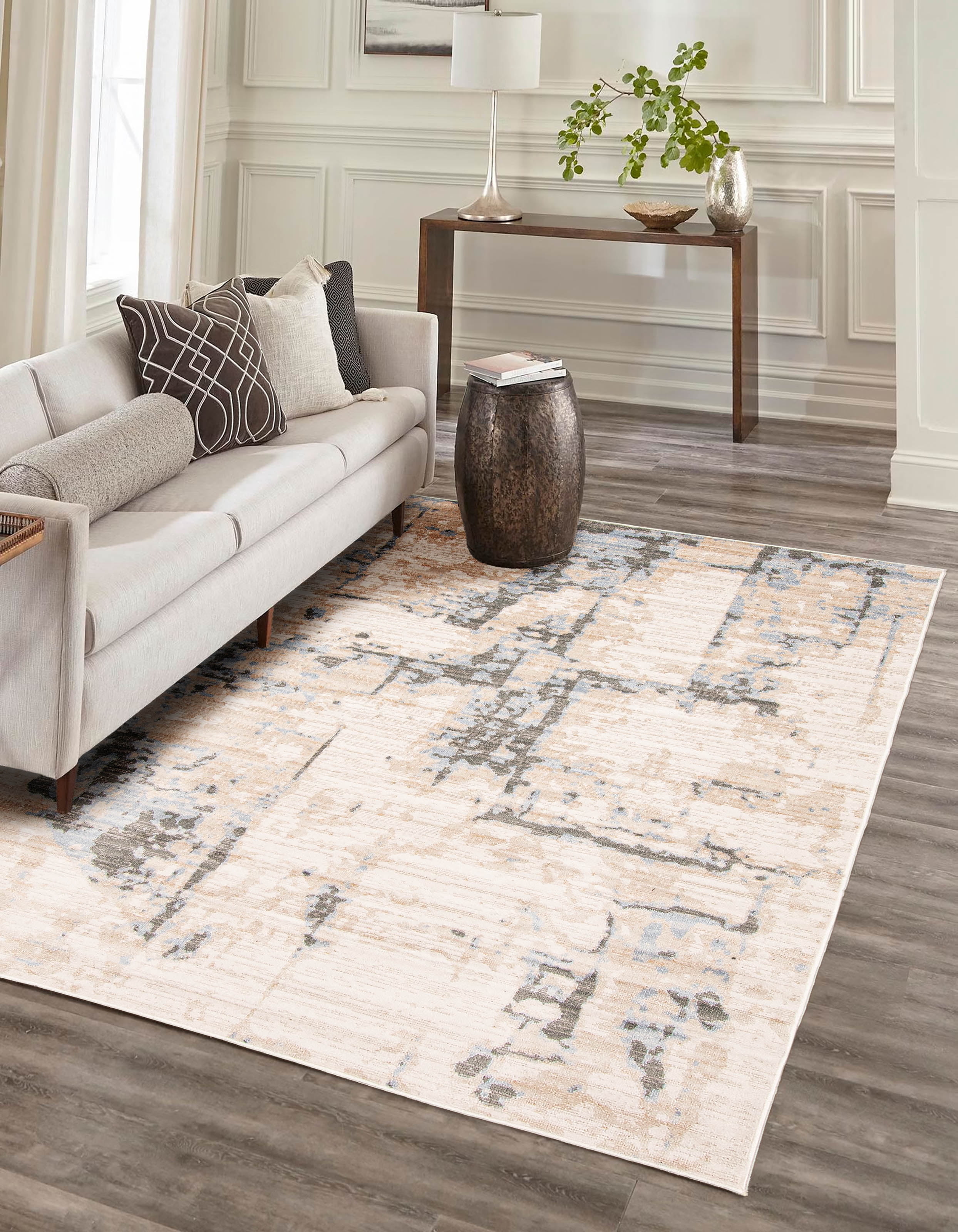 ECARPET Celeste Tapis Contemporain / Moderne pour Salon, Chambre, Salle A Manger, Entrée, Couloir et Plus Encore.