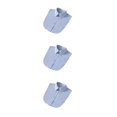 thumbnail image 4 of QualitChoice Simple Design Solid Color False Collar Formal Fashion Chiffon Fake Half Shirt Decorative Detachable Lapel Clothing Decor Blue Point 3PCS, 4 of 6