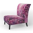 thumbnail image 3 of Designart "Magical Magenta" Pink Abstract Landscape Upholstered Accent Chair - Modern Arm Chair For Living Room, 3 of 7