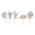 thumbnail image 3 of Cupid Figurine On Stick, 5 Pcs White Angel Figurine Exquisite Beautiful  For Outdoor Terraces, 3 of 8