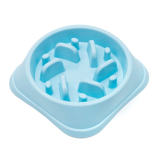 Feeding Dog Slow Food Bowl Dog Food Slow Feeder To Help Digestion With Stable Base For Dogs And CatsBlue