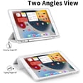 thumbnail image 2 of Compatible for iPad Pro 12.9 Case(2020) iPad Case with Pencil Holder, Soft TPU Translucent Frosted Back Auto Wake/Sleep Smart Cover Cases (Grey), 2 of 9