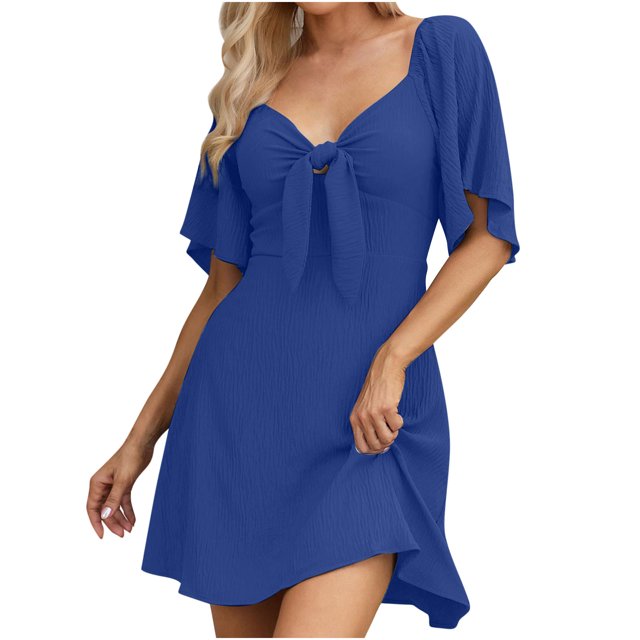 Gspmoly Robes d'Été, Mode Femmes Été Décontracté Imprimé Camis Sans Manches Bandage Longue Robe Robes de Travail pour Femmes Liquidation