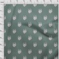 thumbnail image 4 of oneOone Tissu Flex Coton Vert Sarcelle Foncé Tissu Abstrait pour Robe Tissu Imprimé au Mètre 40 Pouces de Large, 4 of 5
